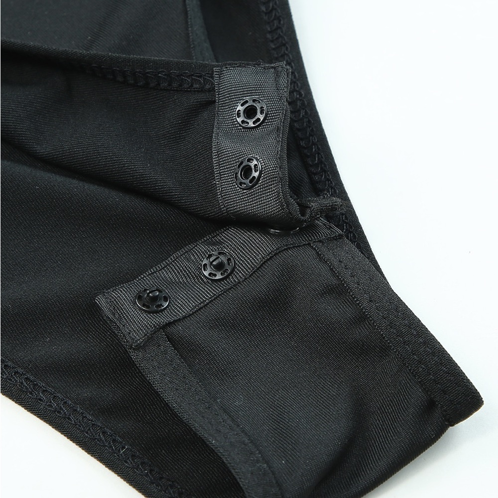 Black Rhinestone Bodysuit - Picture 4 of 5